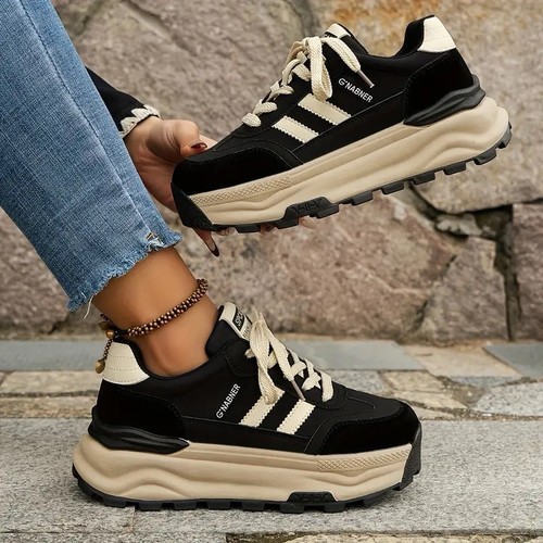 Chunky platform sneakers black - platform,