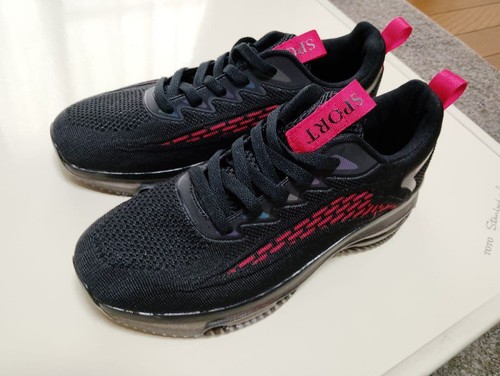 Sneakers platform nere rosa - nere,