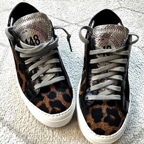 Sneakers con plateau - e, stampa